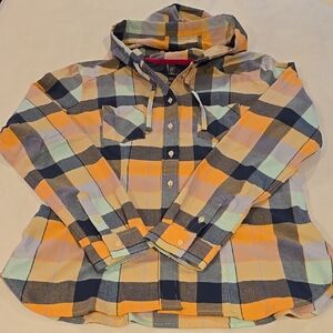 Mountain Hard Wear Hooded Plaid Top